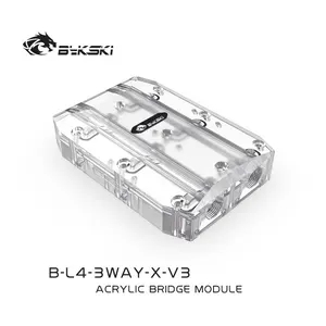 Видеокарта Bykski, мост для регулировки водного подключения GPU, водный блок, четырехъядерный GPU 40 мм, мост для подключения SLICF для графики