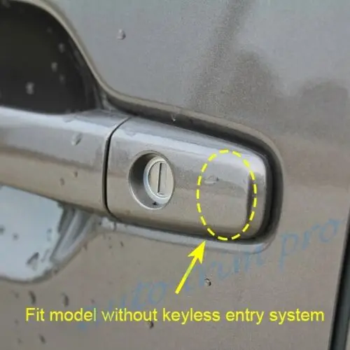 Хромированные дверные ручки защиты литье Крышка отделка Подходит для Mitsubishi Outlander