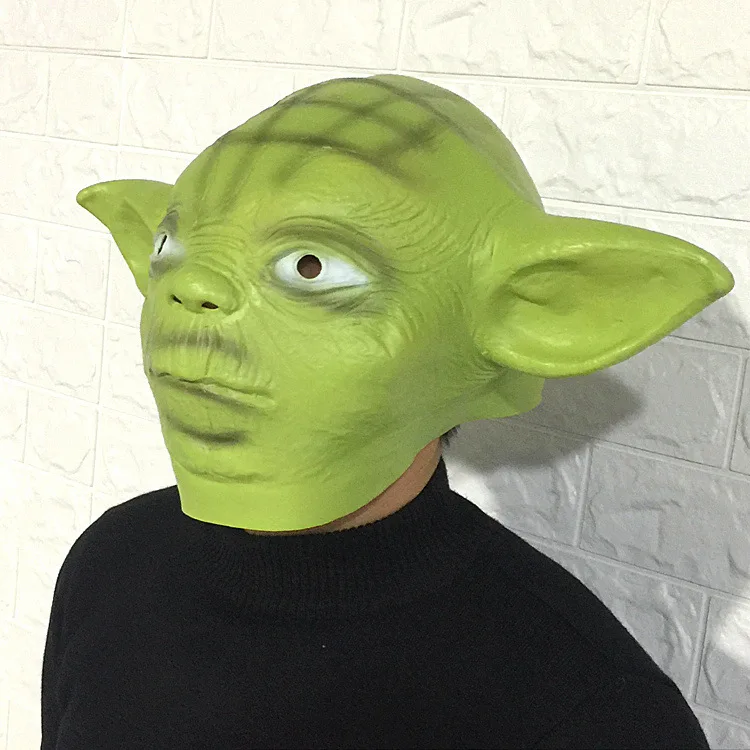 Новая вечевечерние шрек йода накладной косплей костюм хеллоуин латексная маска
