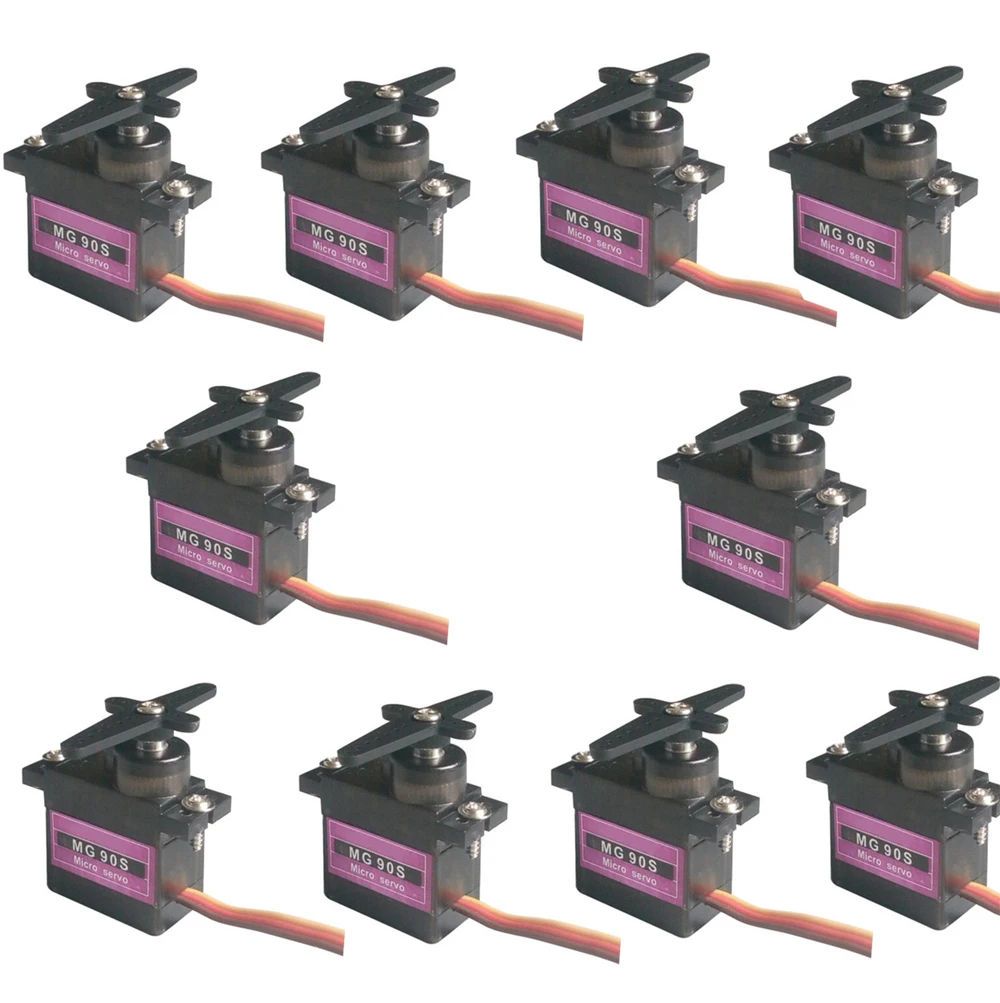 MG90S металлическая шестерня 9g сервопривод micro SG90 Для робота Rc вертолет самолет