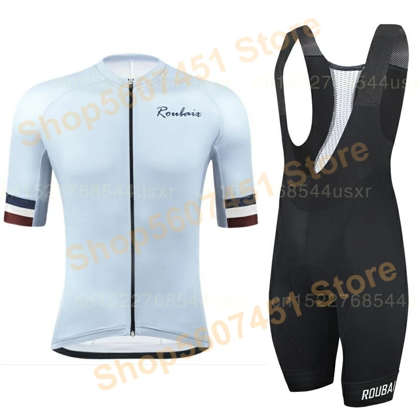 

Roubaix Cycling Kit 2022 Summer Pro Team Racing RBX Short Sleeve Jersey And Bib Shorts Sets Road Bike And MTB Riding Bike Suits