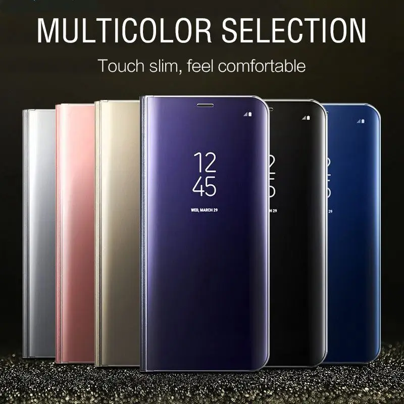 Умный зеркальный чехол для Huawei honor 8x телефона Honor 7A Pro 7C RU Honor9 Lite с прозрачным