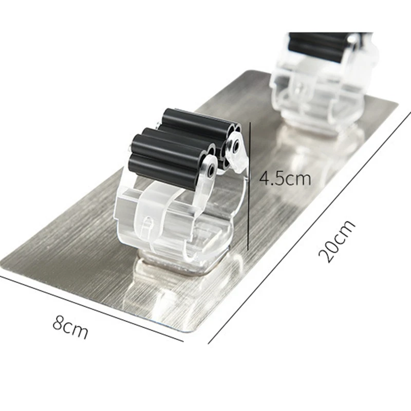 Настенный органайзер для швабры держатель вешалка щетки метлы стеллаж хранения