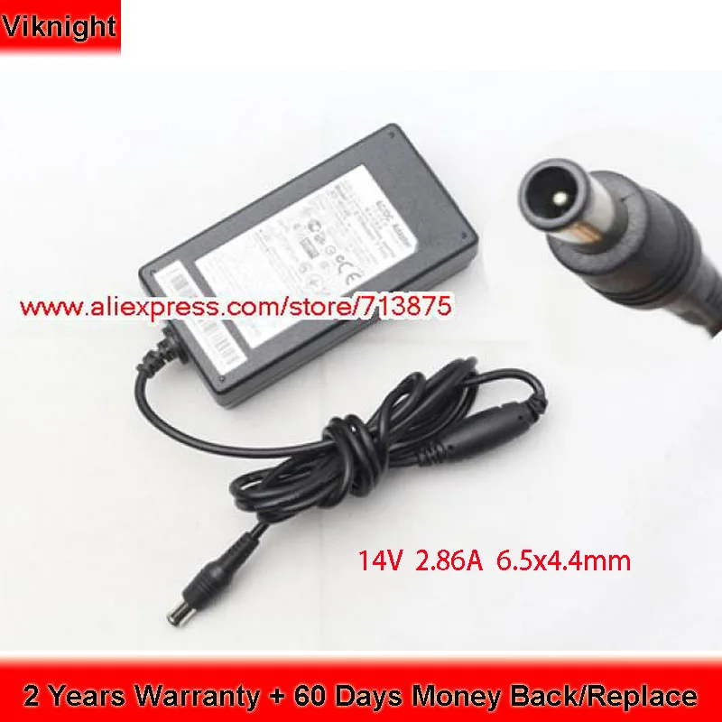 

Genuine 14V 2.86A 40W AD-4014B Power Supply for SAMSUNG S27B550V BX2450 S27B350H S27B370 S24C550ML LS24C570HL LED LCD Monitor