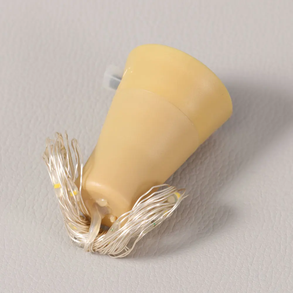 

20 LEDs Creative Cork String Lights Bottle Lights LED Solar Powered Jar Night Lights for Patio Backyard Wedding with Batter