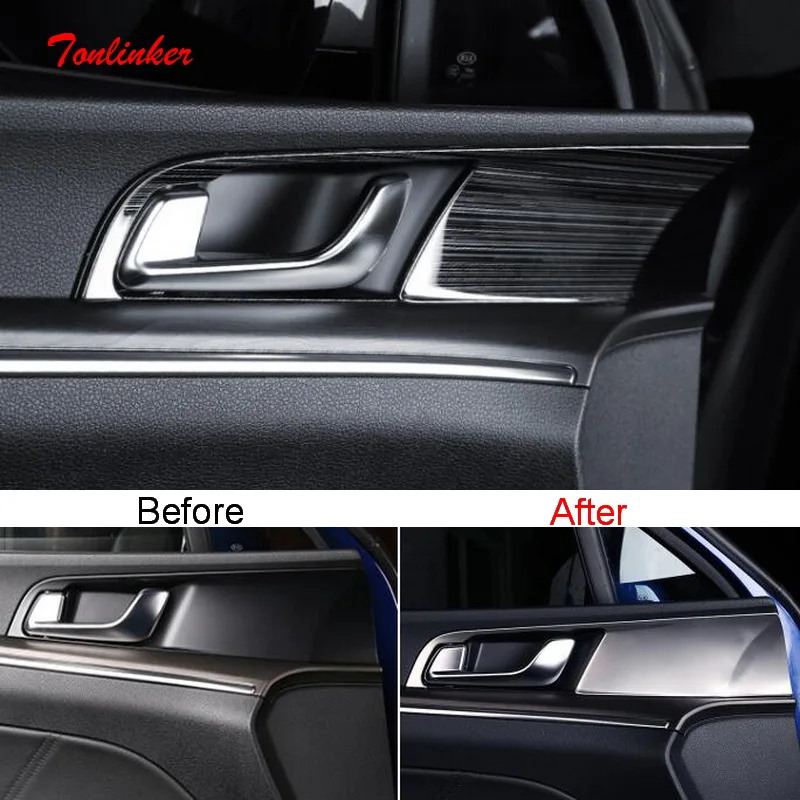 Tonlinker наклейка на панель для внутренней дверной ручки автомобиля KIA K5 OPTIMA 2020 21