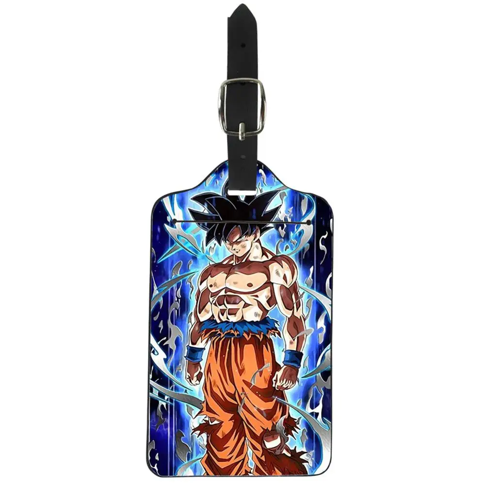 Защитный чехол ELVISWORDS Son Goku Dragon Ball с принтами для багажа, набор с биркой, аксессуары для путешествий, пылезащитный эластичный чехол для чемодана - Цвет: HK3160Z24