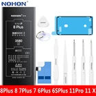 Аккумулятор NOHON для iPhone 8, 7, 6, 6S Plus, 11 Pro, X, iPhone8Plus, iPhone7Plus, iPhone6Plus, iPhone11Pro, iPhone X