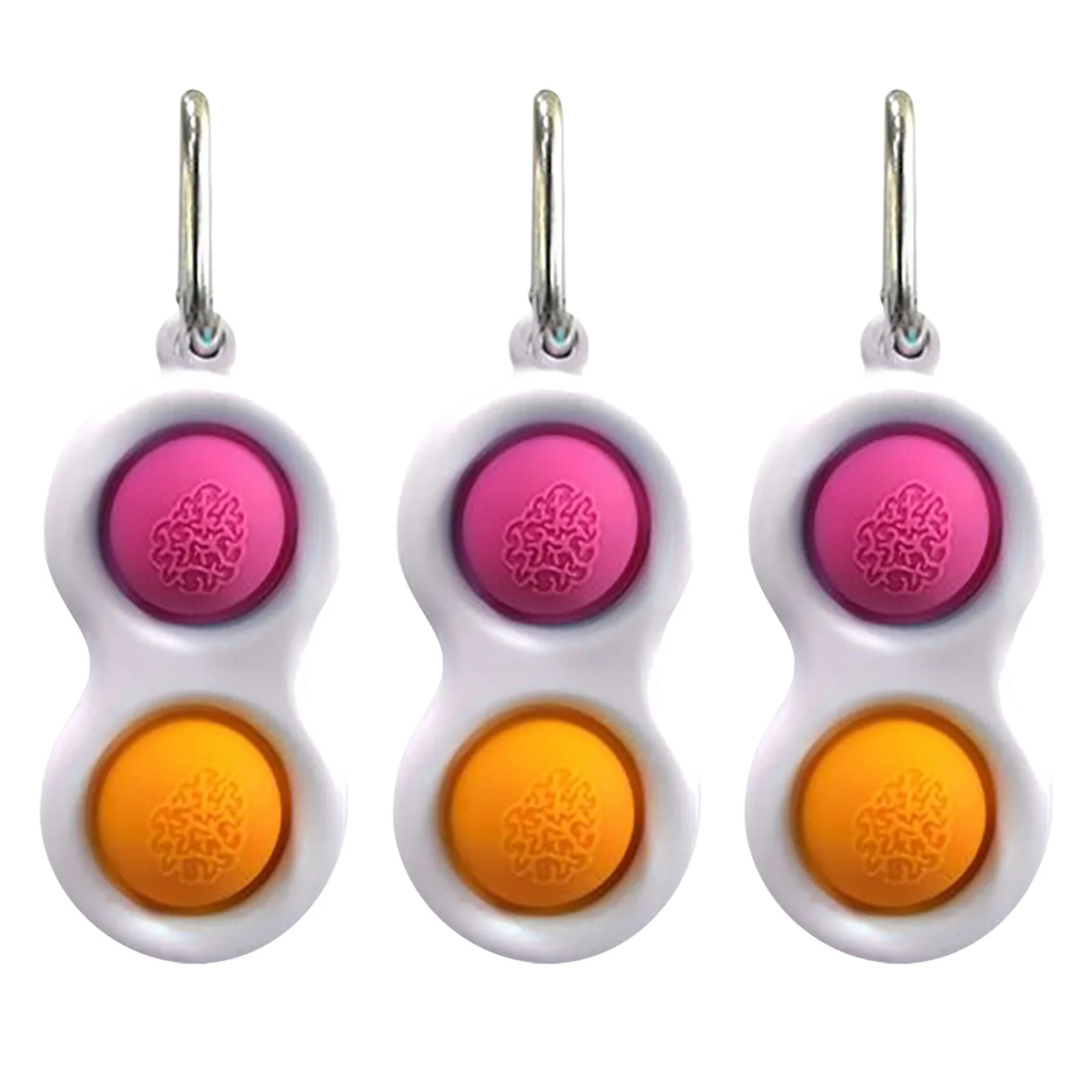 

3pcs Simple Dimple Fidget Toy Small Fidget Toys Figet Toy Stress Relief For Kids Adults Educational Toy