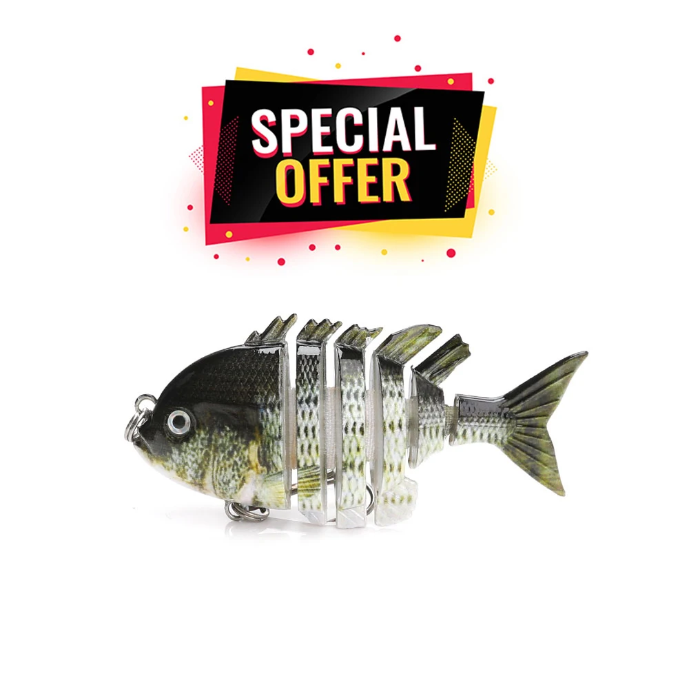 VTAVTA Special Offer 6cm 4g Lifelike 6-Segments Sinking Wobblers Fishing Lure (Limited) | Lures