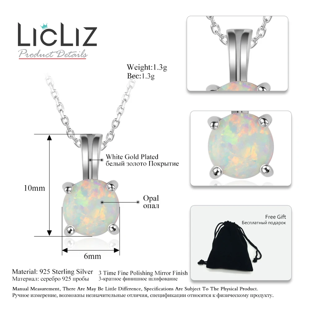 Женское ожерелье из серебра 925 пробы с опалом|necklace drop|necklaces for womenopal drop necklace |