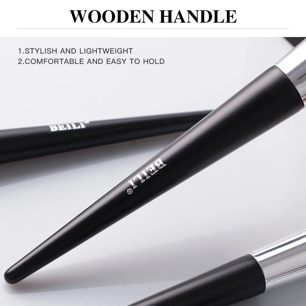 BEILI Профессиональные кисти для макияжа Веерная пудра Тональная основа румяна