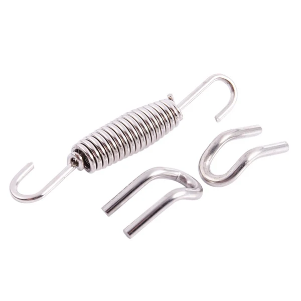 4x мотоцикл выхлопные монтажные пружины КОМПЛЕКТ ПОЛНОСТЬЮ Вращающийся 64 мм