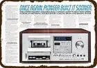 1978 г., Pioneer Mvh Ct F900, стереомагнитофон, гаражные алюминиевые вывески, декор для загородного дома, кухни, курятника, 8x12 дюймов