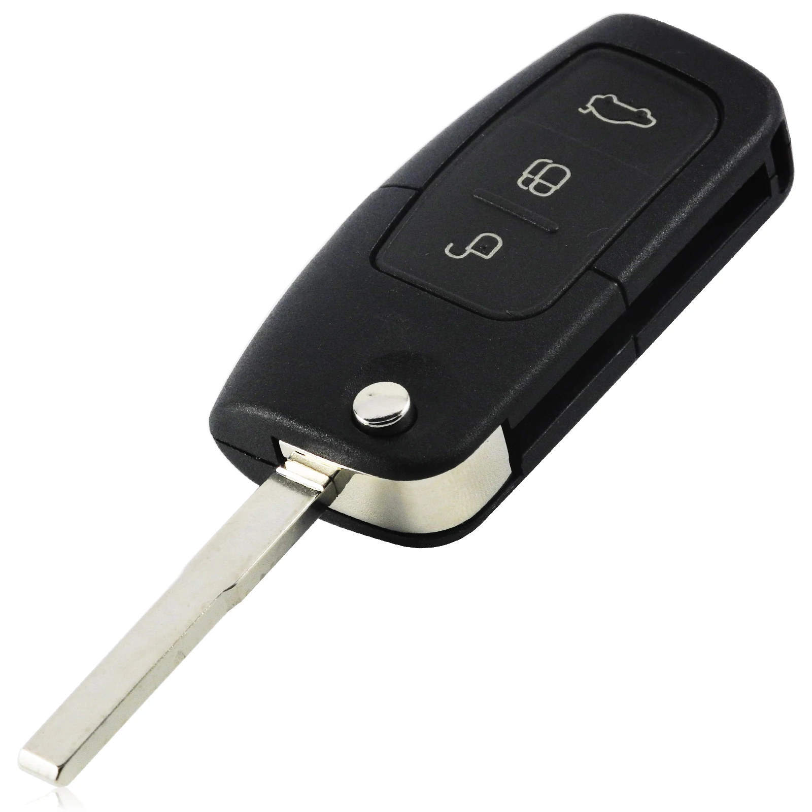 HU101 original key 3 кнопки модифицированный Флип складной пульт дистанционного ключа оболочки для Ford Focus Fiesta C-Max S-Max Ka Mondeo Galaxy Fob чехол HU101 FO21 Blade - Количество кнопок: HU101 original key