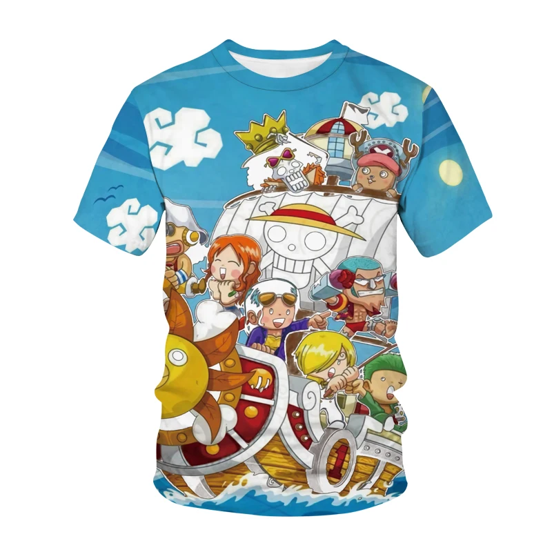 

Popular Anime T-shirt Men Women Casual Fashion 3D Print Streetwear One Piece O-Neck Short Sleeve T Shirt Harajuku Unisex Clothes