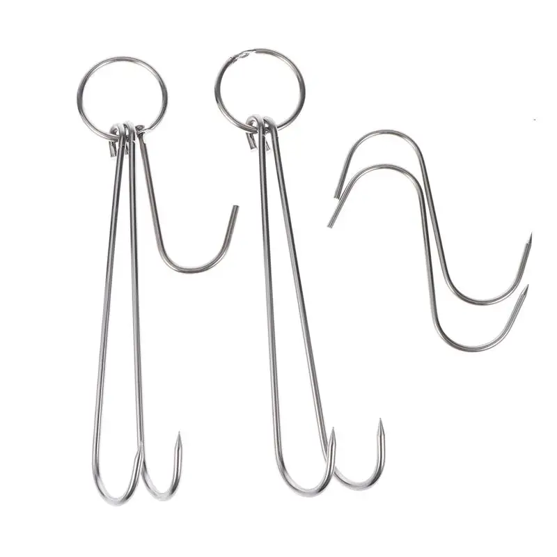Крючки в форме буквы S и двойные крючки из нержавеющей стали 5 шт.|Крючки