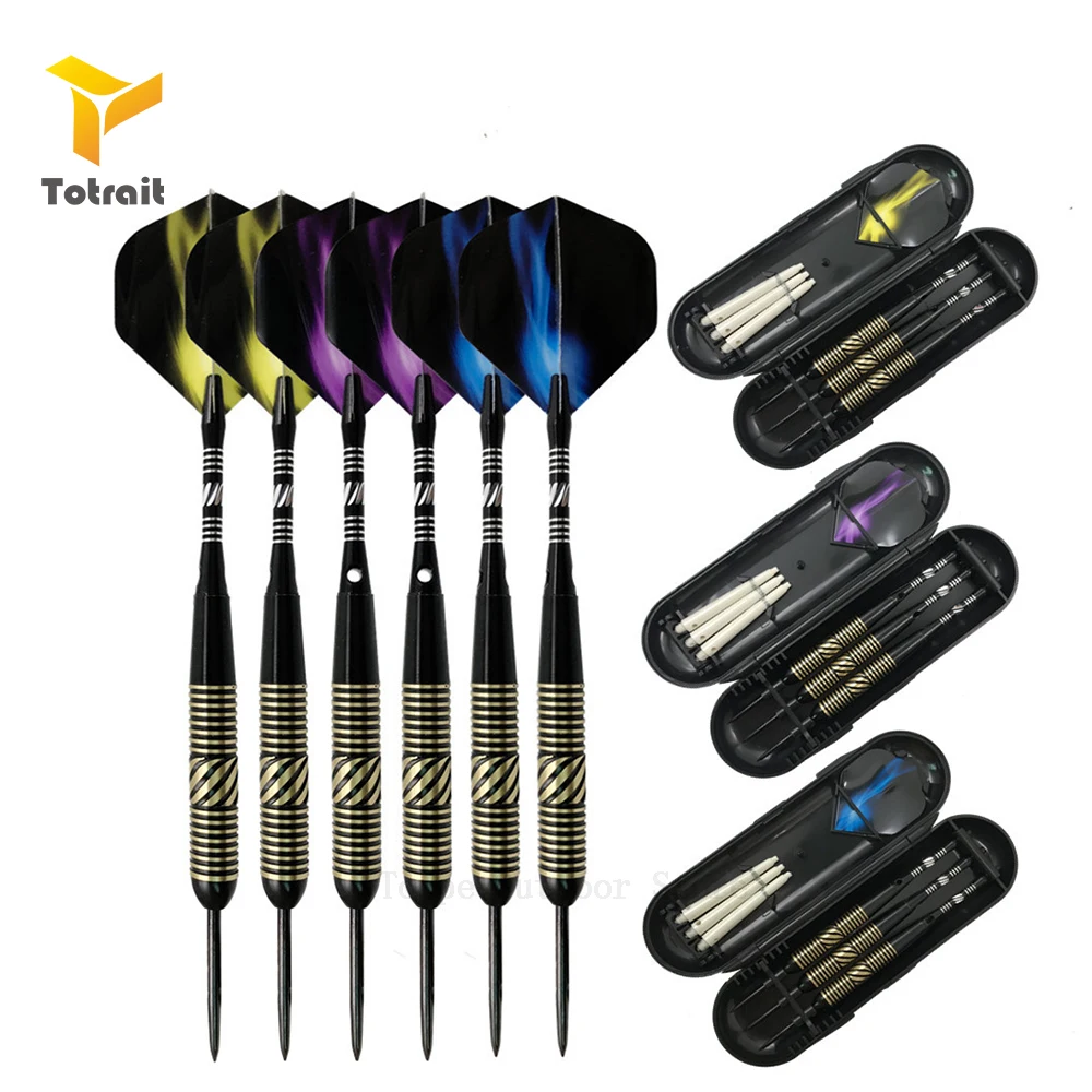 

TOtrait Professional Darts Electronic Soft Tip Darts 21g Steel Tip Darts Brass Barrel Aluminium Shafts Darts Nice Dart Flights