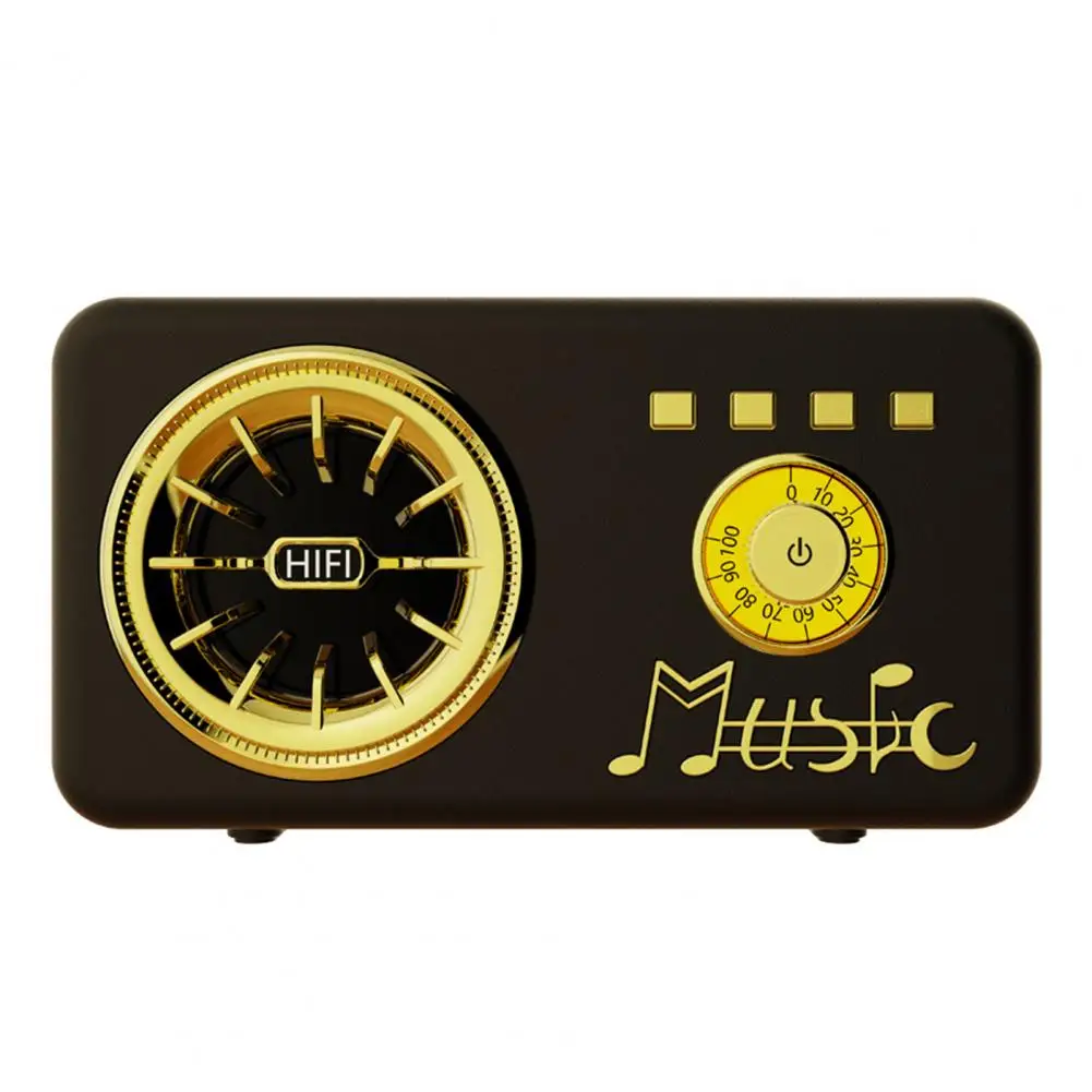 

Home Insert Card Vintage Bluetooth Wireless Audio Speaker Loudspeaker