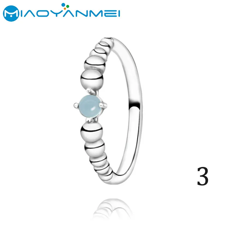 Подарок на день рождения 925 пробы Серебряные кольца проложить камень кольцо