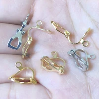 junkang 20pcs non pierced metal ear clip diy earrings for jewelry making handmade accessories wholesale