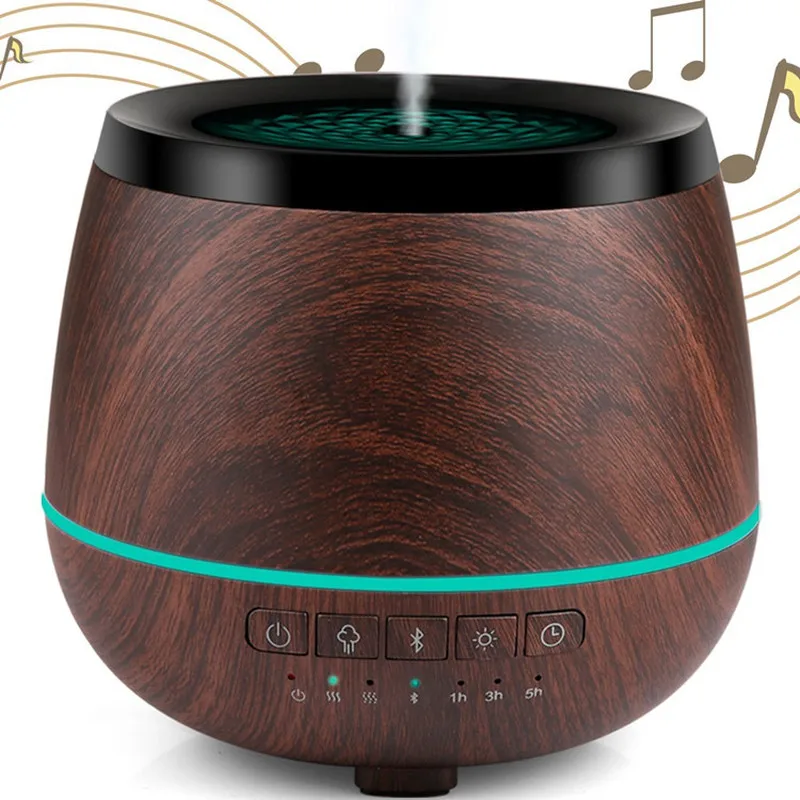 GRTCO умный Bluetooth динамик Эфирный Электрический диффузор для масла древесного
