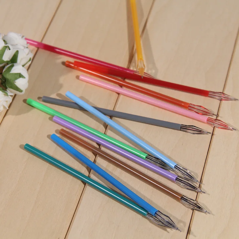 12 шт./лот креативные Канцтовары с алмазной головкой Шариковая гелевая ручка