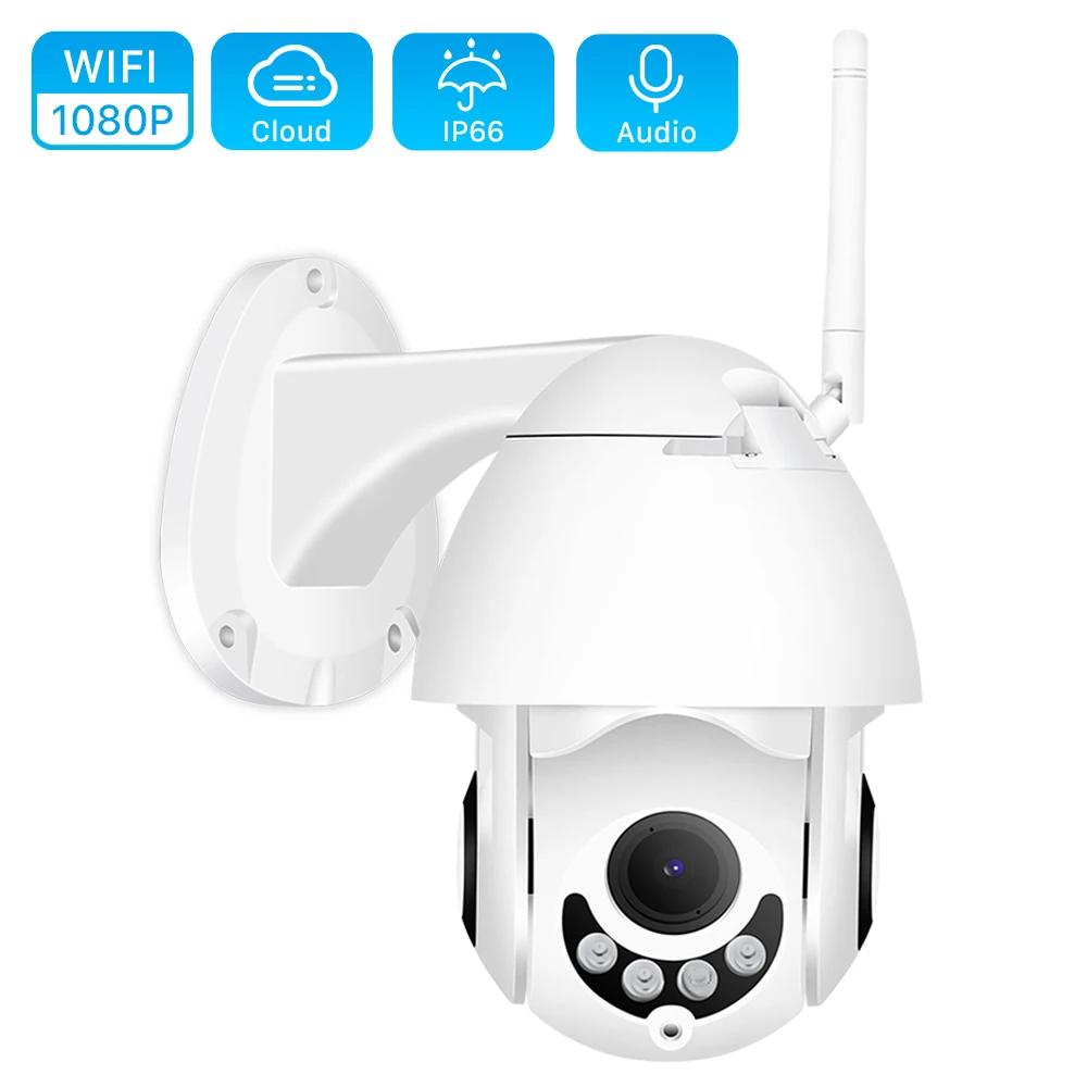 1080 P Wifi ip камера наружная двухсторонняя аудио PTZ 5X оптический зум ночного видения
