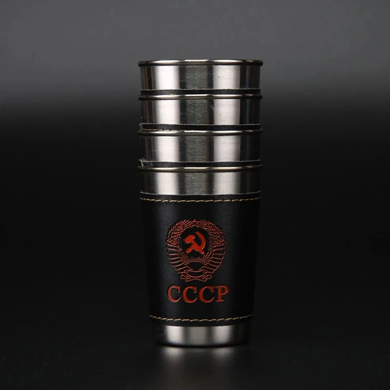 4 шт. 170 мл из нержавеющей стали кружка для Портативный Открытый Кемпинг чашка с