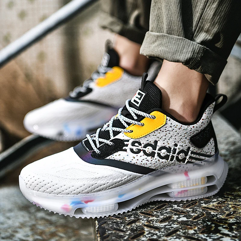 Кроссовки мужские с двойной воздушной подушкой дизайнерская обувь для бега