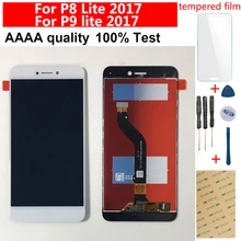 For Huawei P8 Lite 2017 LCD Touch Screen Digitizer Sensor For Huawei P9 Lite 2017 LCD Display Panel Assembly PRA-LA1 PRA-LX1