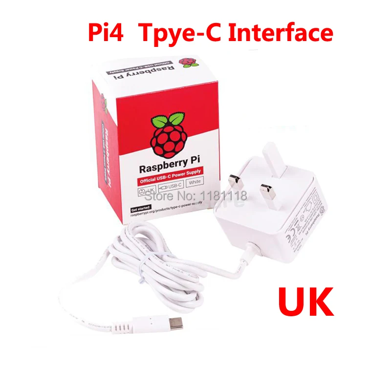 Raspberry Pi 4 model B официальная мощность 5 в 3 А Type C 4B питание|Демонстрационные стенды| |