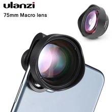 Ulanzi 10X 75MM Macro Phone Camera Lens 17MM Thread Mobile Lens Clip On Lenses With CPL Filter Anamorphic Lens Fisheye Telephoto