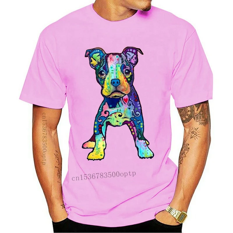 

Новая Милая красочная детская футболка Питбуль Щенок лапы животные влюбленные собаки