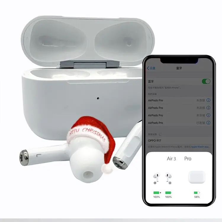 Беспроводные наушники Robotcube Airpodding Pro 3 Bluetooth гарнитура умные сенсорные Air с чехлом