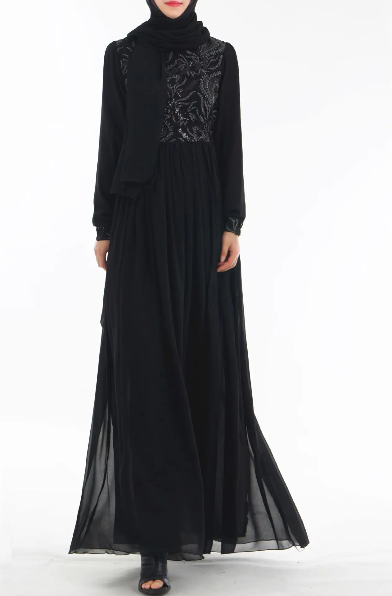 Summer New Kaftan Robe Middle East Dubai Saudi Arabia Southeast Asia Fashion 3D Embroidery Abaya Muslim Dress Women's Clothing