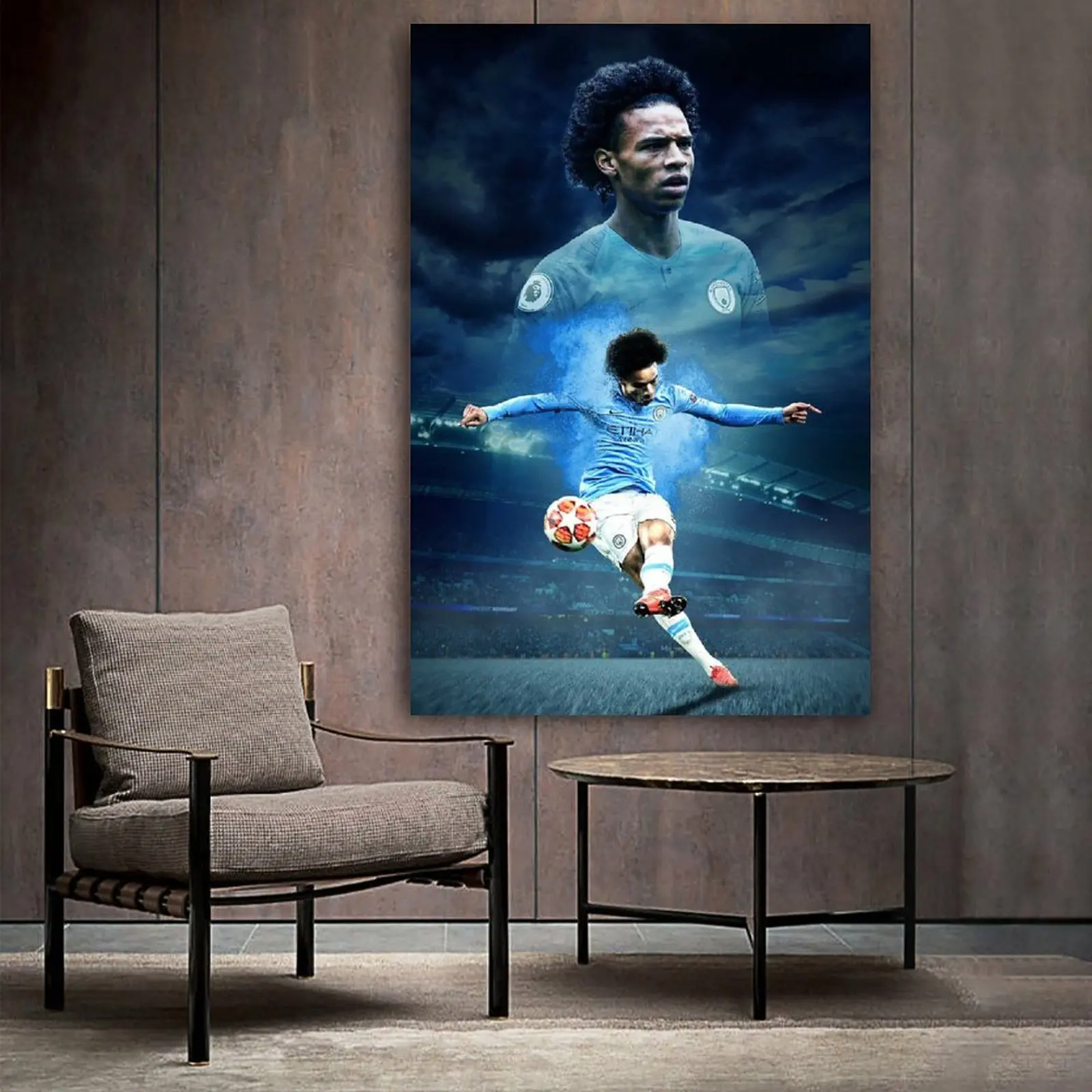 Рисунок игрока в футбол настенные художественные Плакаты для гостиной и спальни