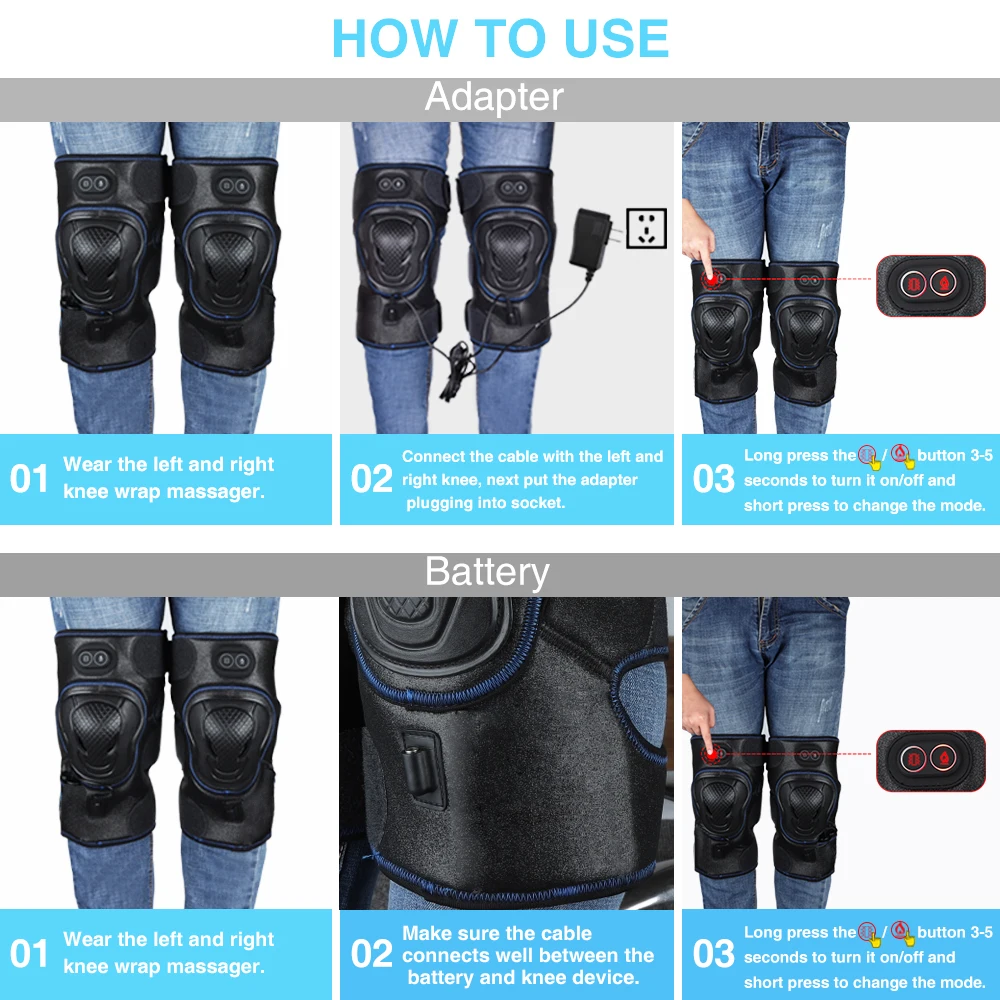 1 пара нагретая коленная Скоба Защитная пленка для суставов инфракрасный