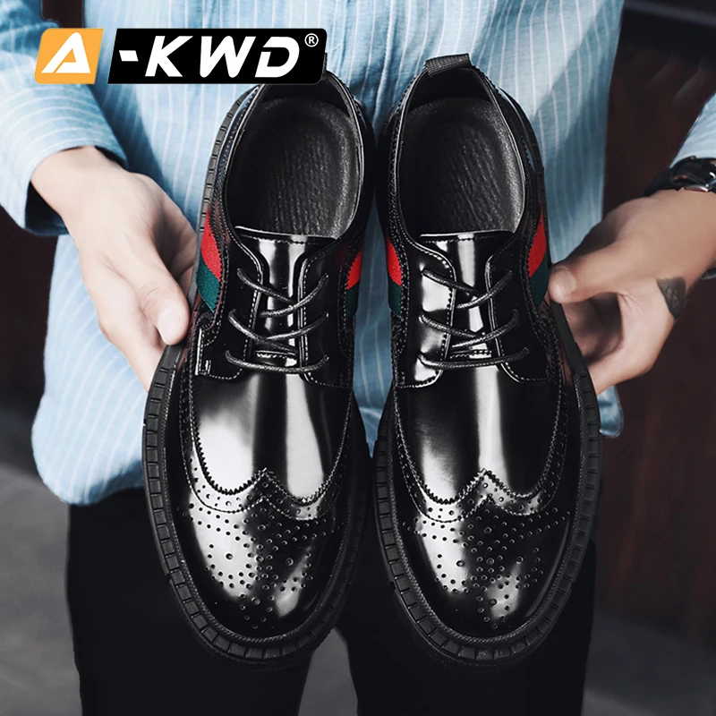 New Fashion Mens Casual Shoes Hot Sale 2019 Breathable Autumn Men Leather Sapatos Homem Simple Lace-up Oxfords | Обувь