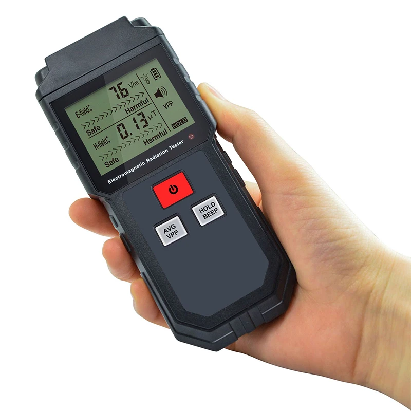 Ручной цифровой детектор тестер электромагнитного излучения с ЖК