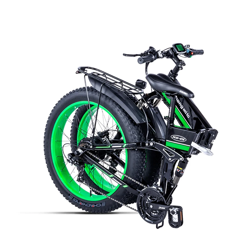 Kaufen Elektrische Schnee Bike Fett Klapp Fahrrad 48V * 500w Lithium-batterie Aluminium Rahmen Und LED Licht SHIMANO übertragung