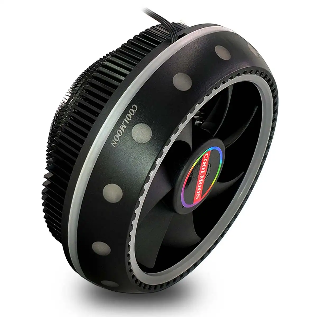 Алюминий 3 Pin Процессор радиатор RGB теплоотвод бесшумный ПК Процессор Охлаждающий радиатор вентилятора вентилятор для Intel LGA/115X/775/1366/AM3/AM4