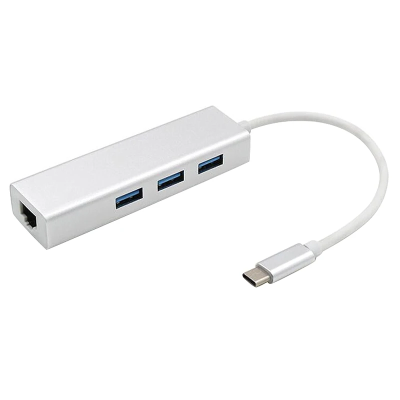 Адаптер Ethernet с разъемами Type C в RJ45 1000 Мбит/с usb хаб гигабитный сетевой адаптер Ethernet|