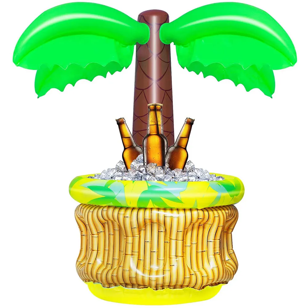 

2021 Summer Inflatable Ice Bucket Pool Party Iced Beverage Bucket Small Coconut Tree Cactus Ice Buckets For Swimming Pool