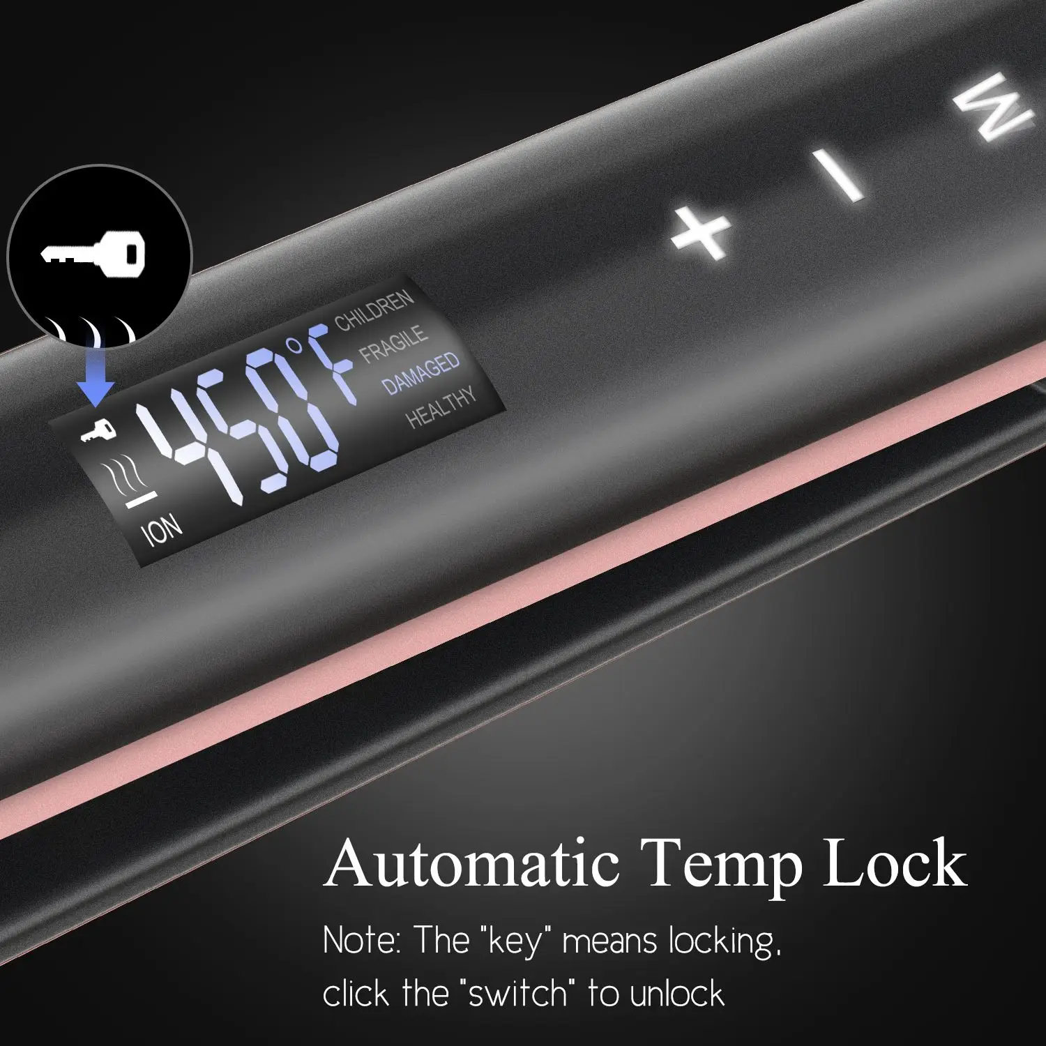 

40W Touch Hair Straightener Ceramic Tourmaline Flat Iron Digital LCD Display Flat Iron Comb Hair Curler Beauty Care Curling Iron