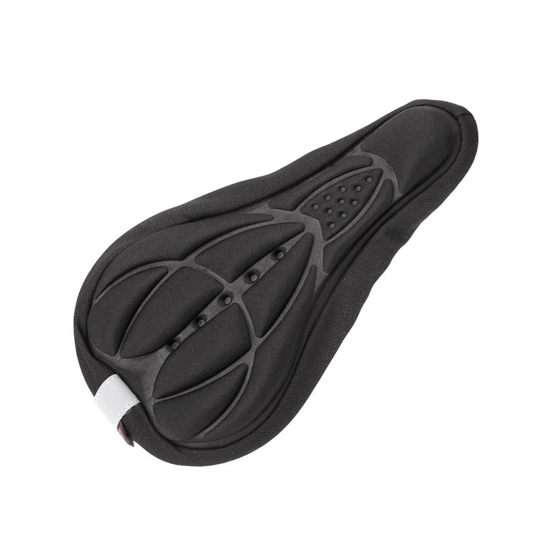 Чехол для велосипедного седла MTB удобная подушка сиденья 3D дышащая мягкая черная