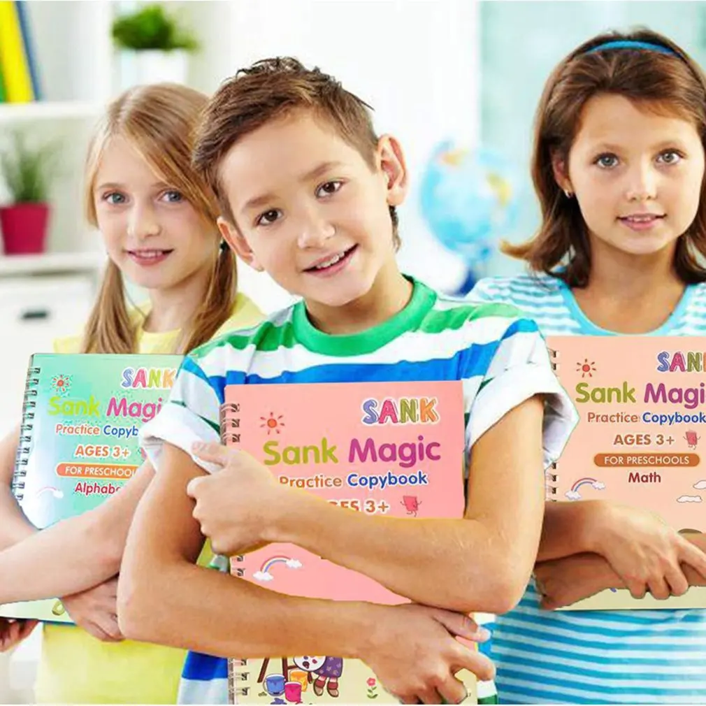 Preschool Children's Digital Tracing Book Dents Durable And Environmentally Friendly Copybook | Канцтовары для офиса и