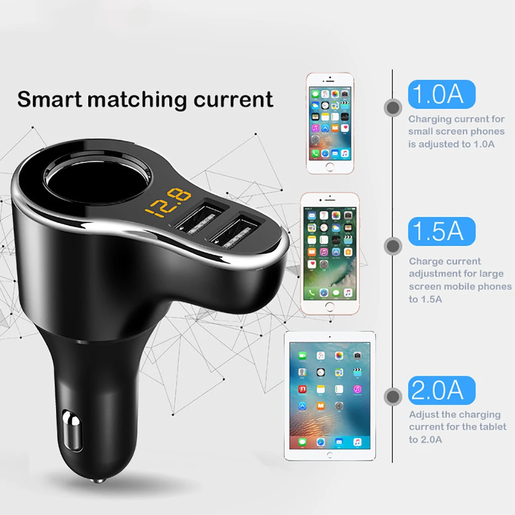 Bluetooth автомобильный fm передатчик беспроводной радио адаптер USB зарядное