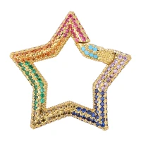 juya handmade decorative fasteners screw star heart carabiner clasps for women men pendant jewelry making