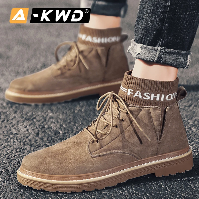 Fashion Socks Boots Men High Top Sneakers Man Luxury Brand Chaussure Montante Homme Work Winter Shoes Men's |